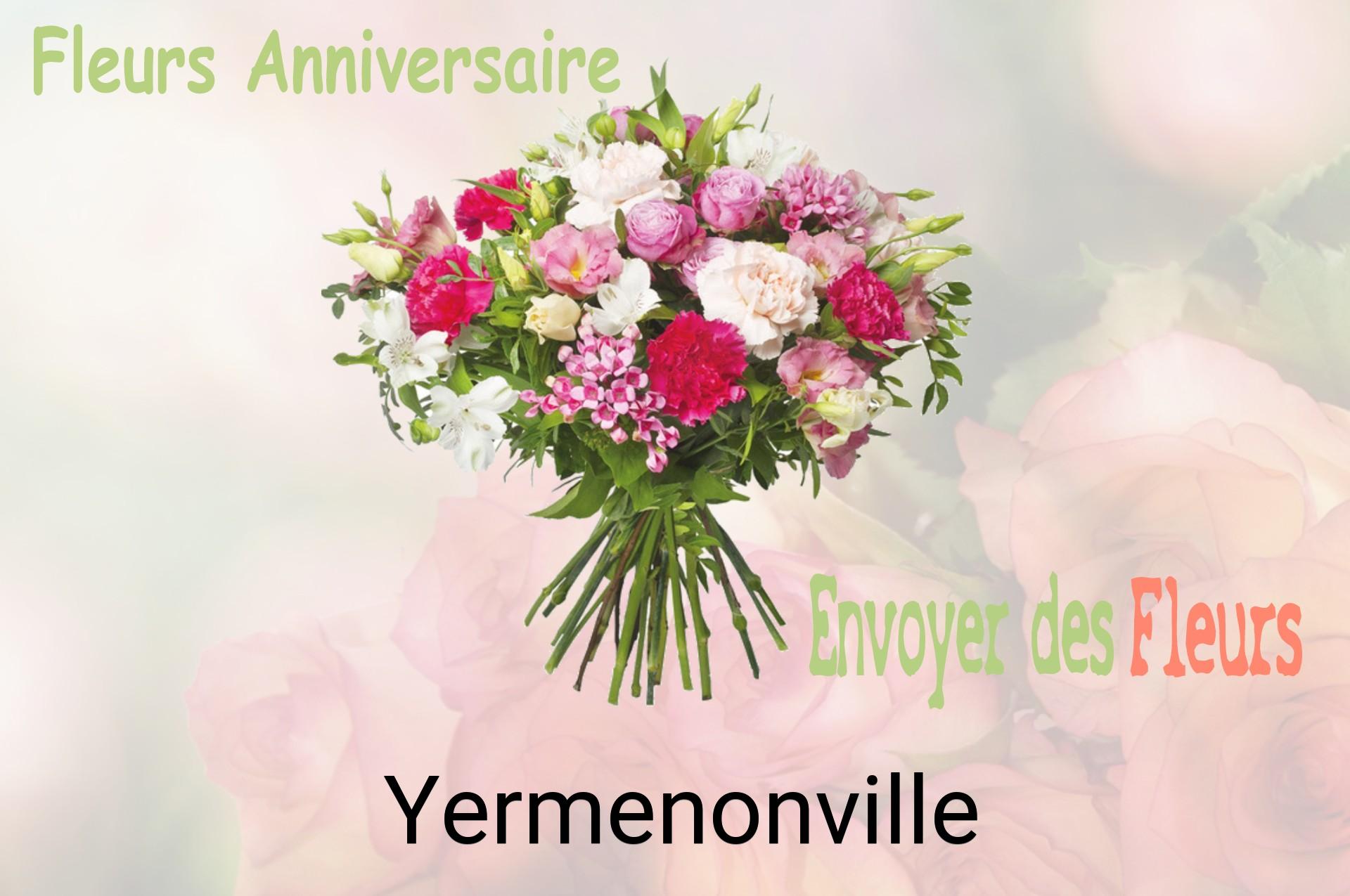 Bouquet de fleurs d’anniversaire livré à Yermenonville