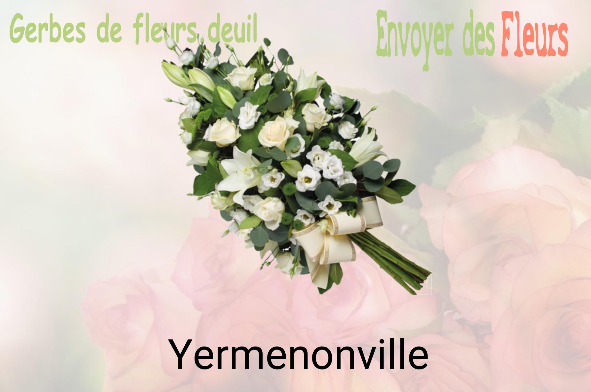 Gerbe de fleurs de deuil livrée à Yermenonville